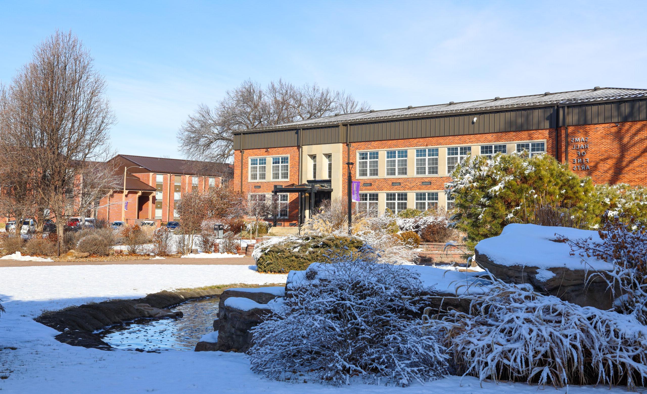 Snow on campus